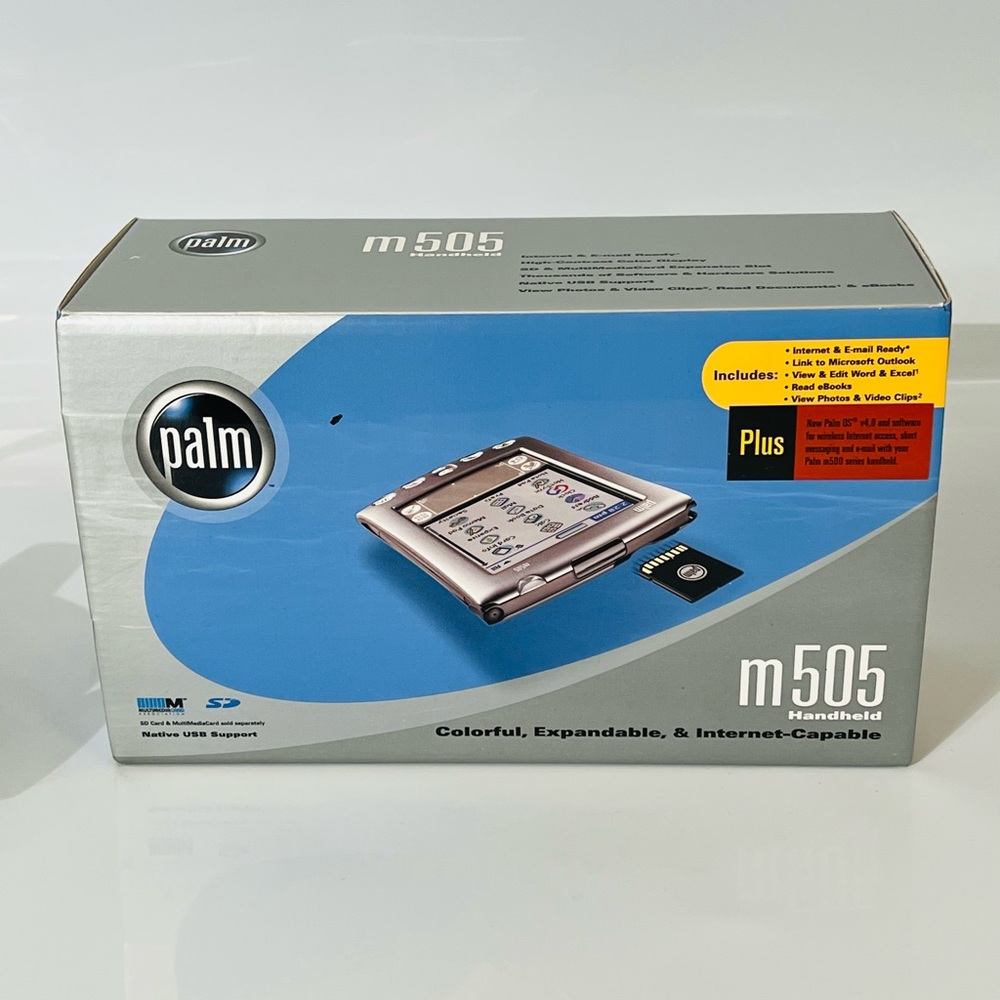 Vintage Palm m505 handheld Personal Digital Assistant New Factory Sealed